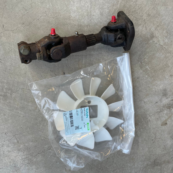 ZD18, ZD21 Engine to Trans driveshaft with New OEM HST Fan Blade
