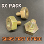 3-Pack Blade Bolts, Fits Kubota ZD326, ZD21, ZD28, ZD1211, and others